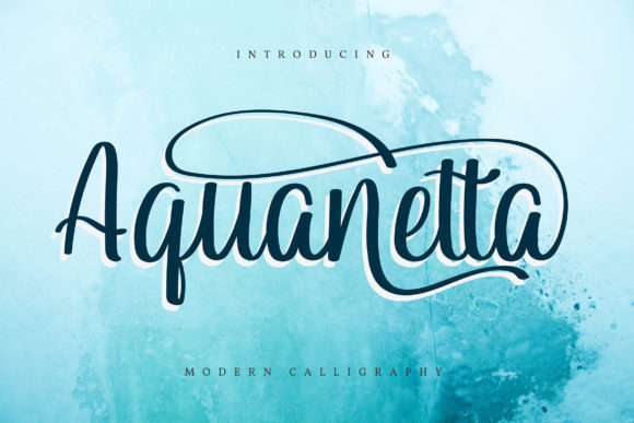 Aquanetta: A Beautiful Script Font for Creative Branding
