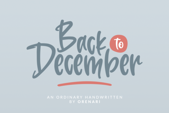 Back to December Font Review