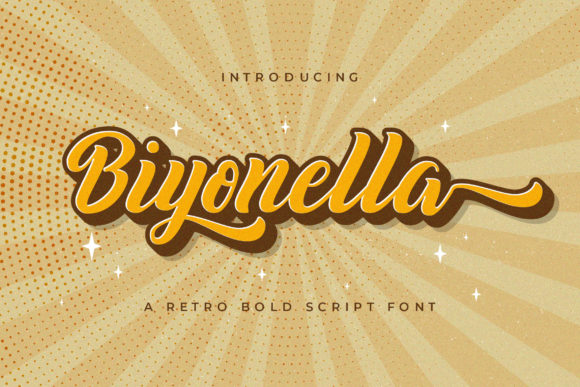 Biyonella: A Vintage Script Font for Editorial Design