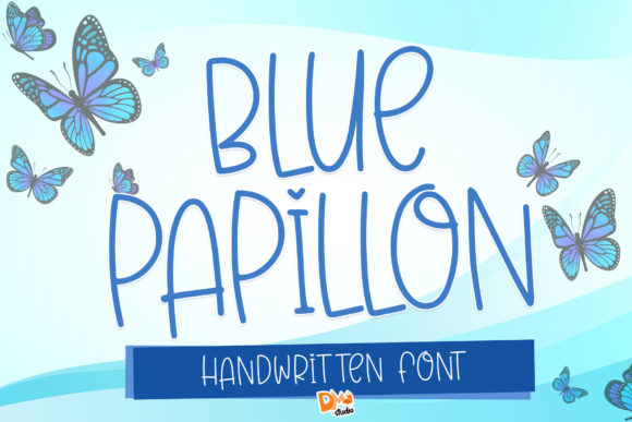 Blue Papillon Font: A Whimsical Typeface for Business Branding