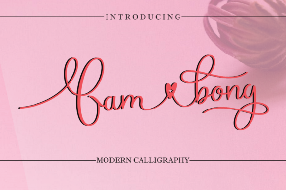 Gambong: A Sweet Script Font for Editorial Design