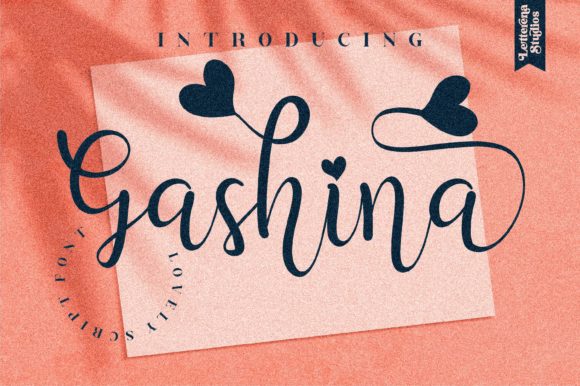 Gashina Script Font: A Romantic Typeface for Digital Branding
