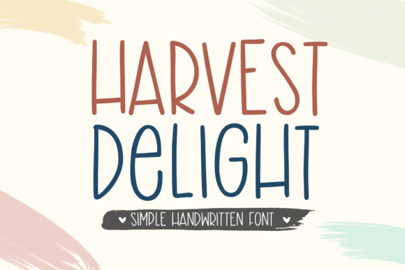 Harvest Delight: A Whimsical Handwritten Typeface for Editorial Magic