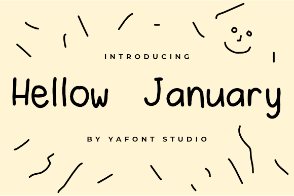 Hello January Font: A Handwritten Touch for Creative Makers