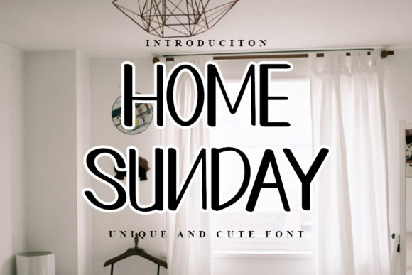 Home Sunday: A Modern Handwritten Font for Bold Branding