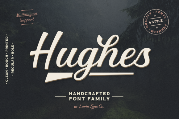 Hughes Font: A Script Typeface for Digital Branding