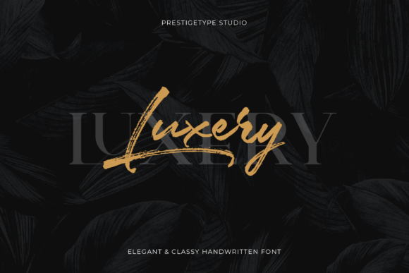 Luxery Font: A Handwritten Typeface for Editorial Elegance