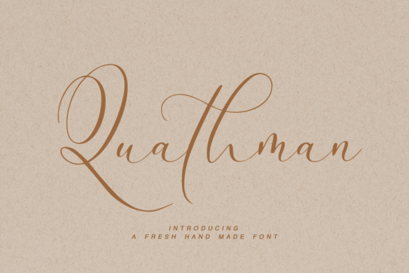 Quathman Font: A Handwritten Touch That Elevates Brand Identity