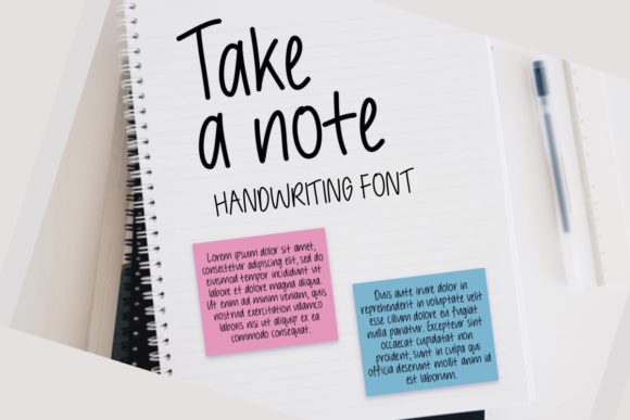 Take a Note: A Handwritten Typeface for Editorial Elegance