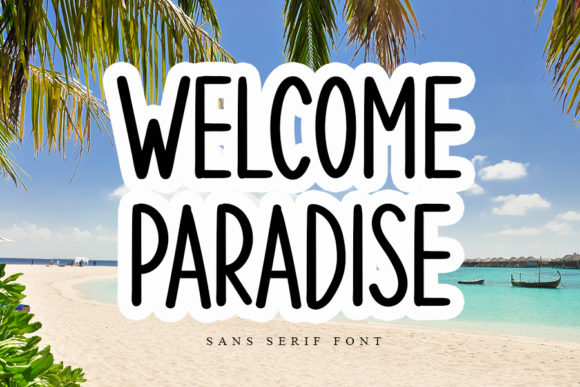 Welcome Paradise Font: A Handwritten Typeface for Memorable Branding