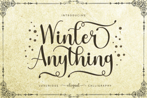 Winter Anything: A Script Font That Elevates Brand Identity